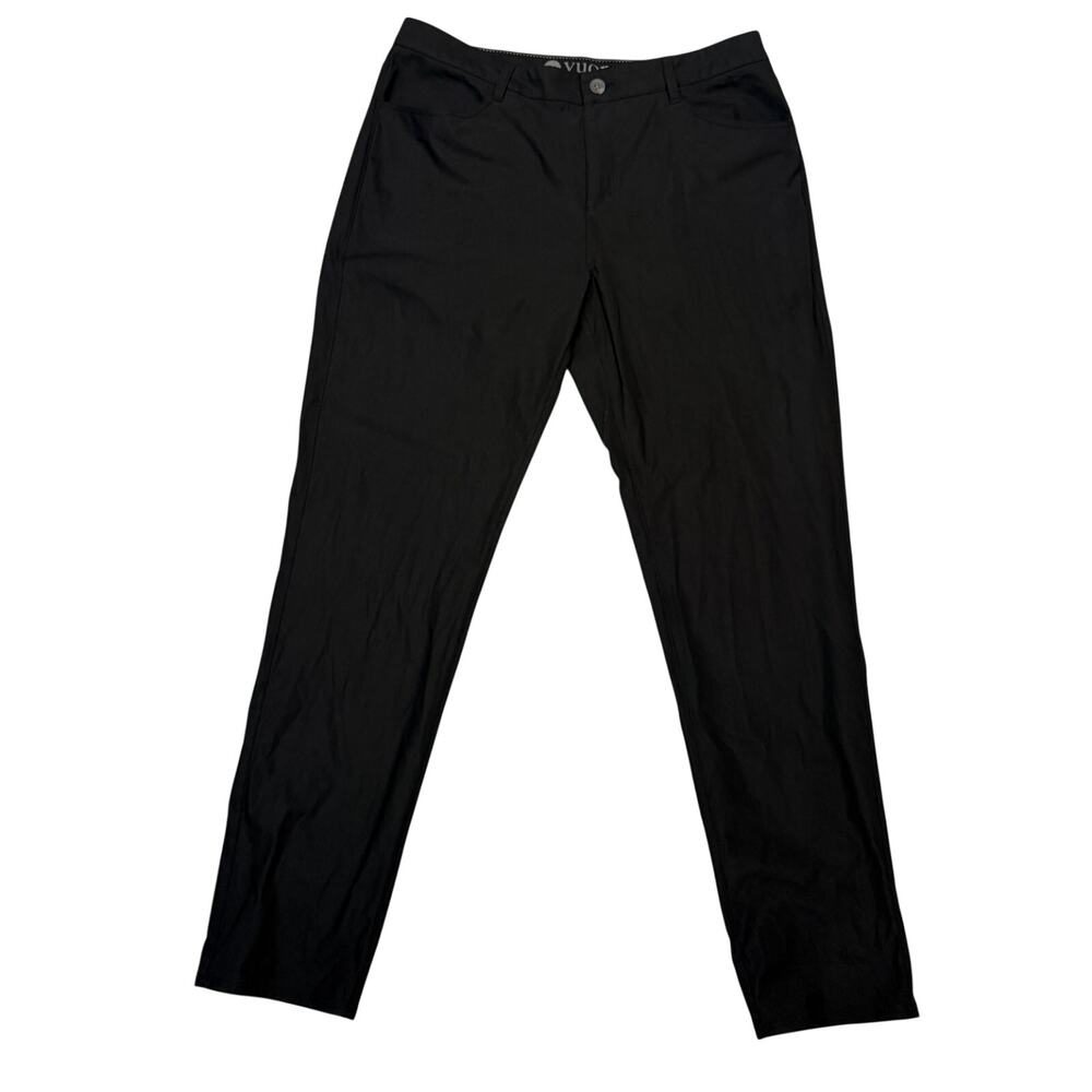 Vuori Meta Pants Men's 34x31 Black Slim Fit Stretch Chino Minimalist
